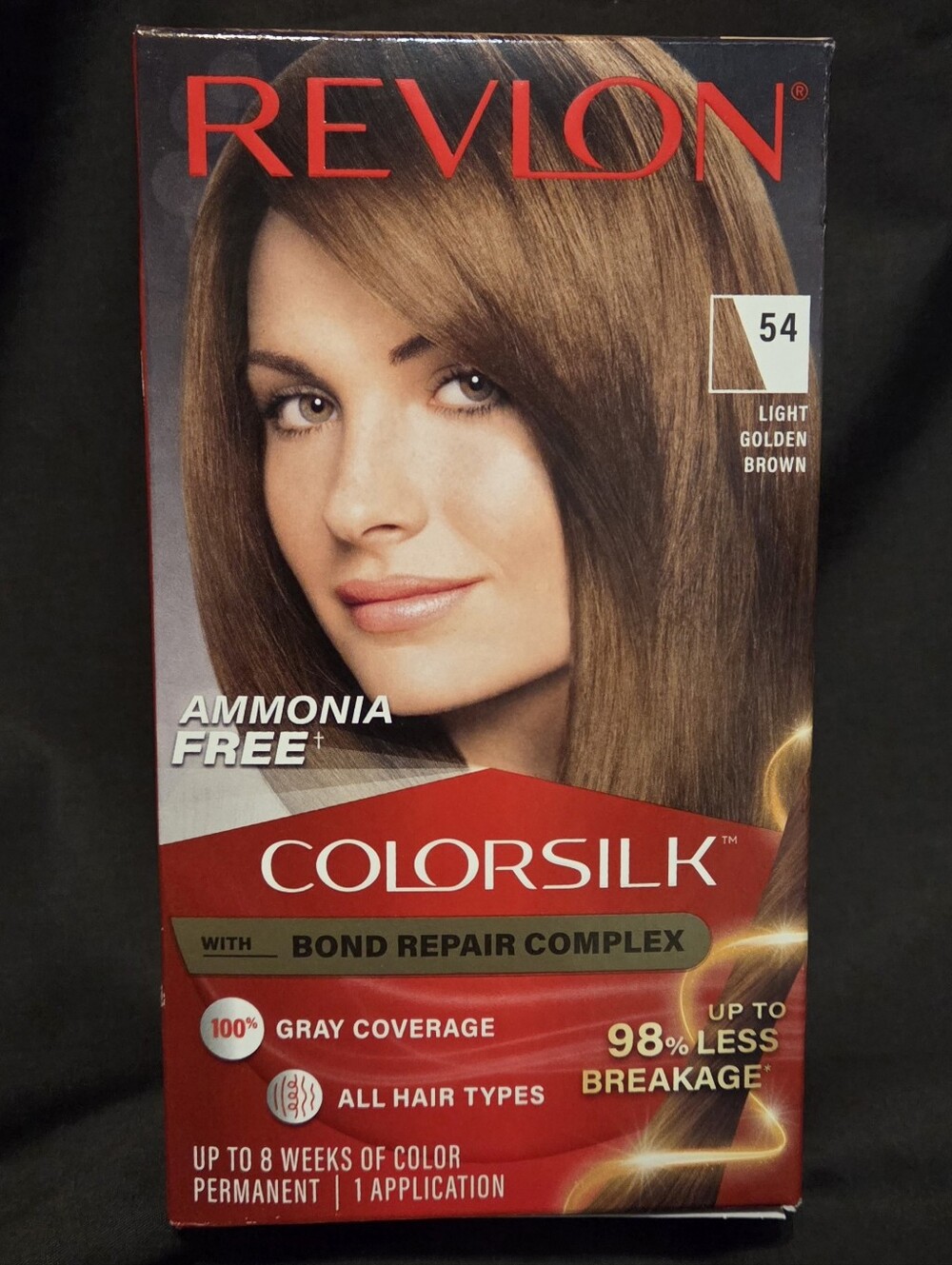 Revlon ColorSilk Permanent Hair Color 54 Light Golden Brown